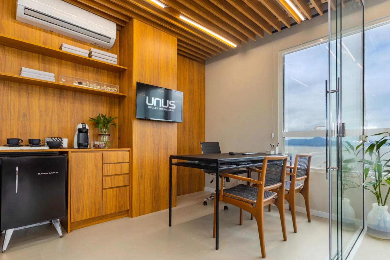Sala privativa com identidade UNUS